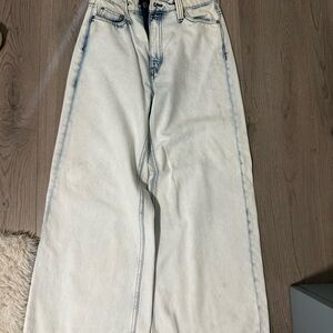 The weekday Wide-Leg Light Wash Jeans